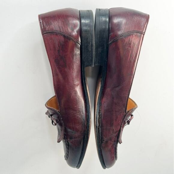 Johnston & Murphy Leather Tassel Slip-on Loafer Dress Shoes Brown Men 9.5 main image 10